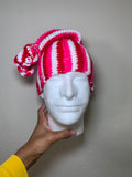 Valentine Striped Tie Up Beanie