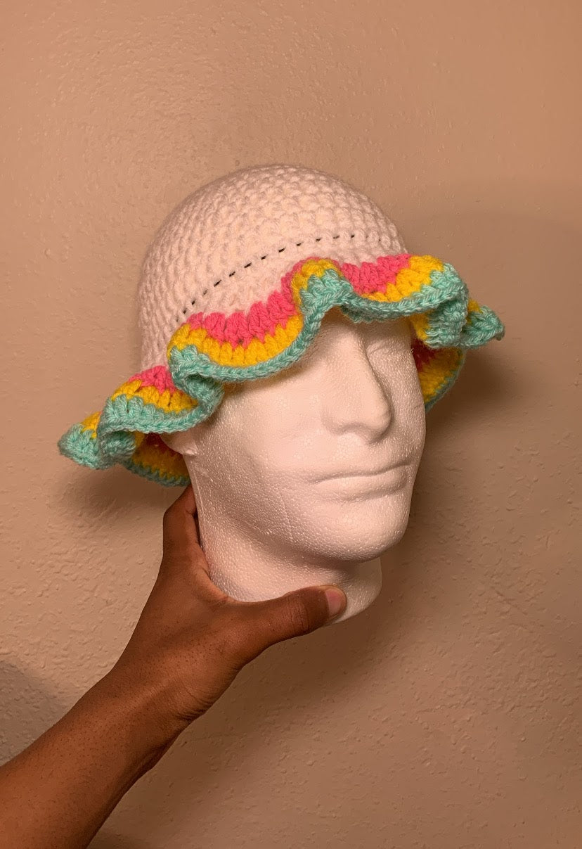 Wavy Brim Bucket Hat
