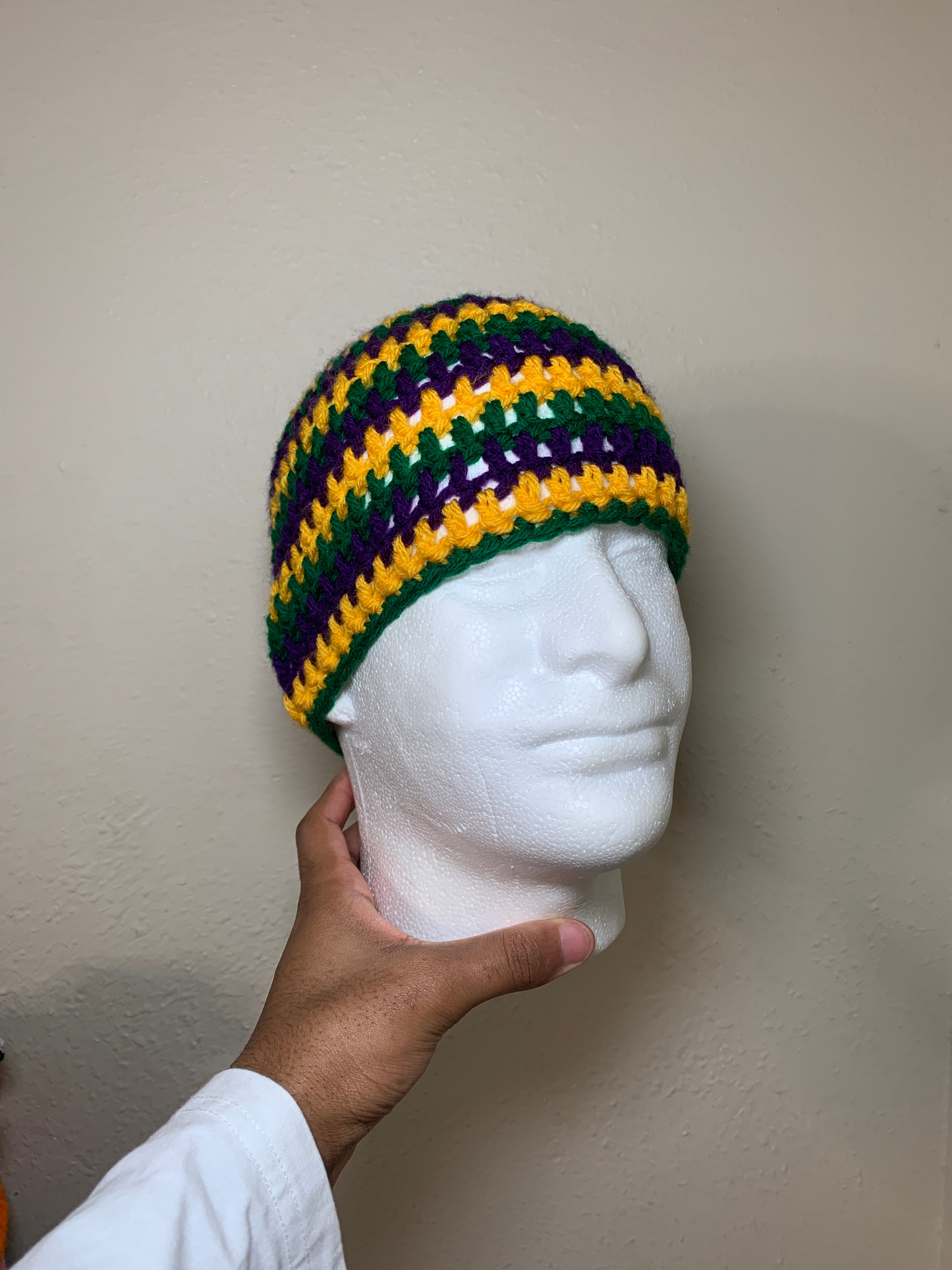 Mardi gras Skull Cap