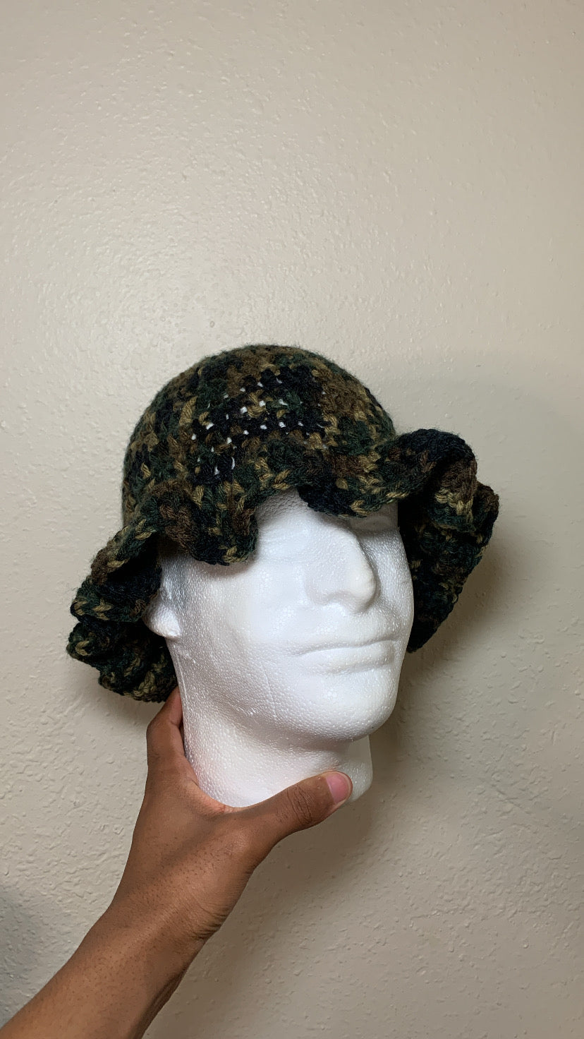 Wavy Brim Bucket Hat