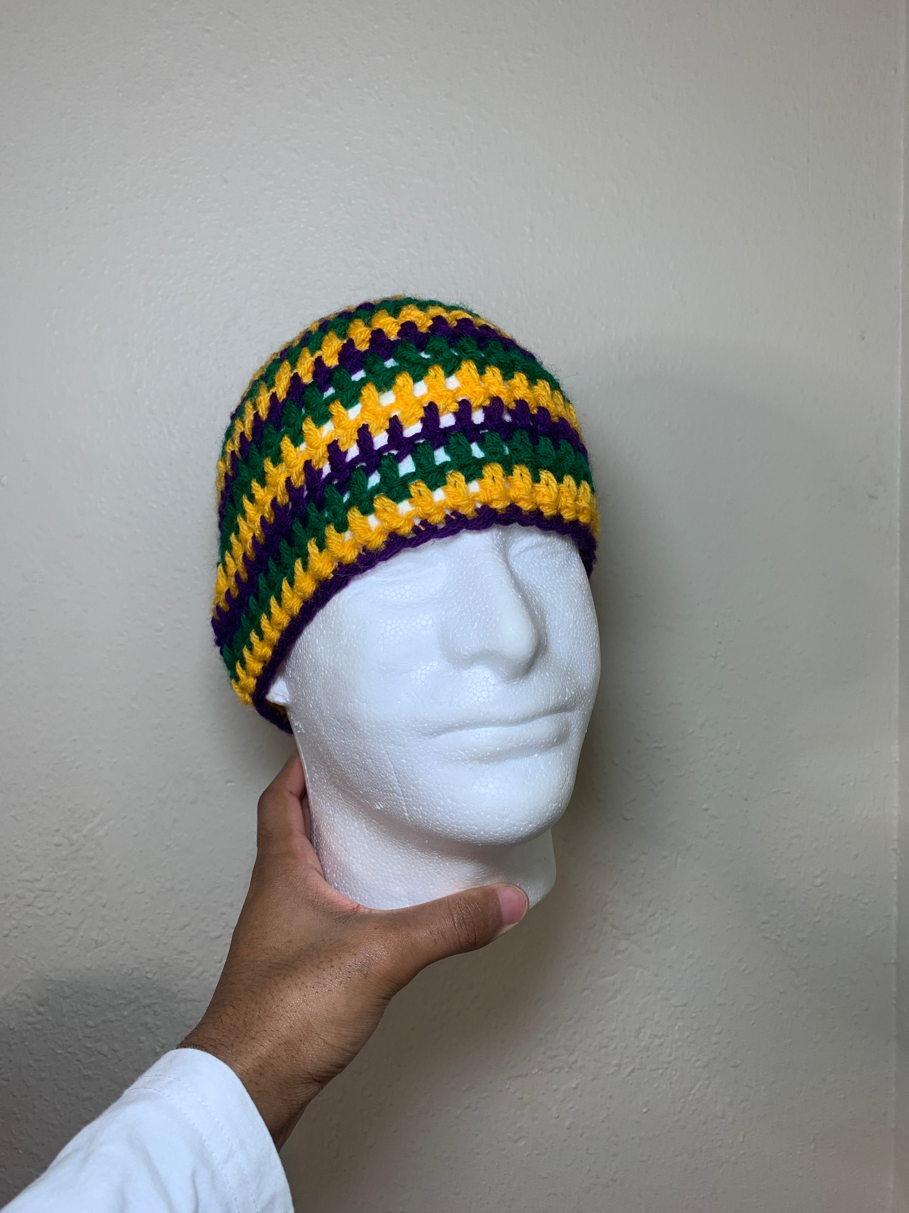 Mardi gras Skull Cap