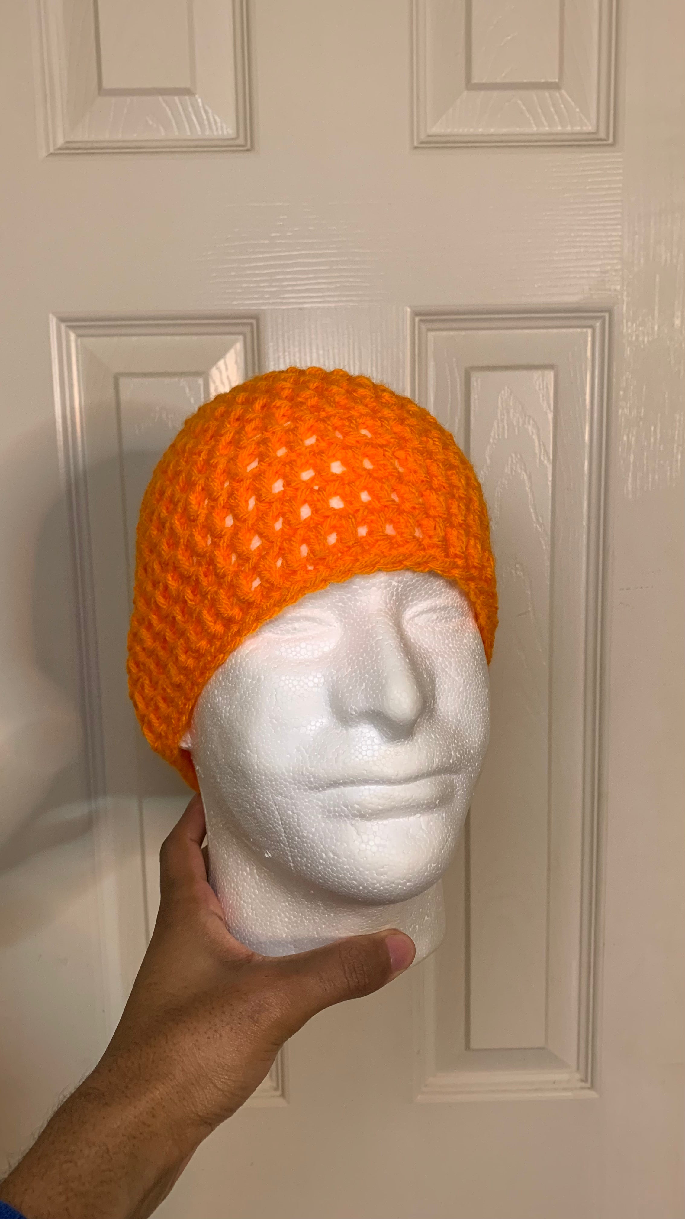 Orange Skull Cap