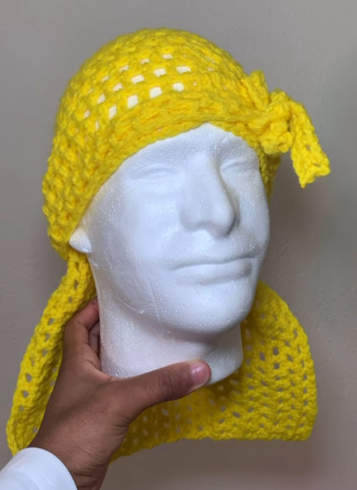 Mesh Yellow DuRag