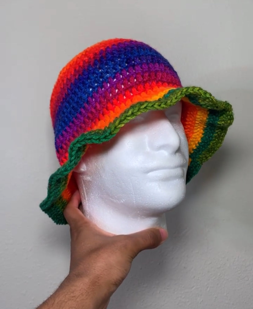 Rainbow Ombre Bucket Hat