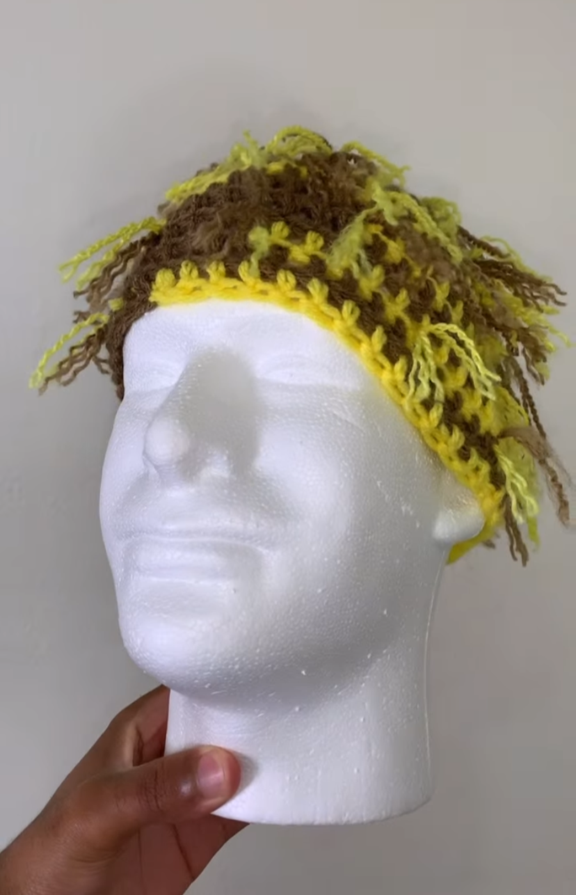 Geometric Scrap Skull Cap