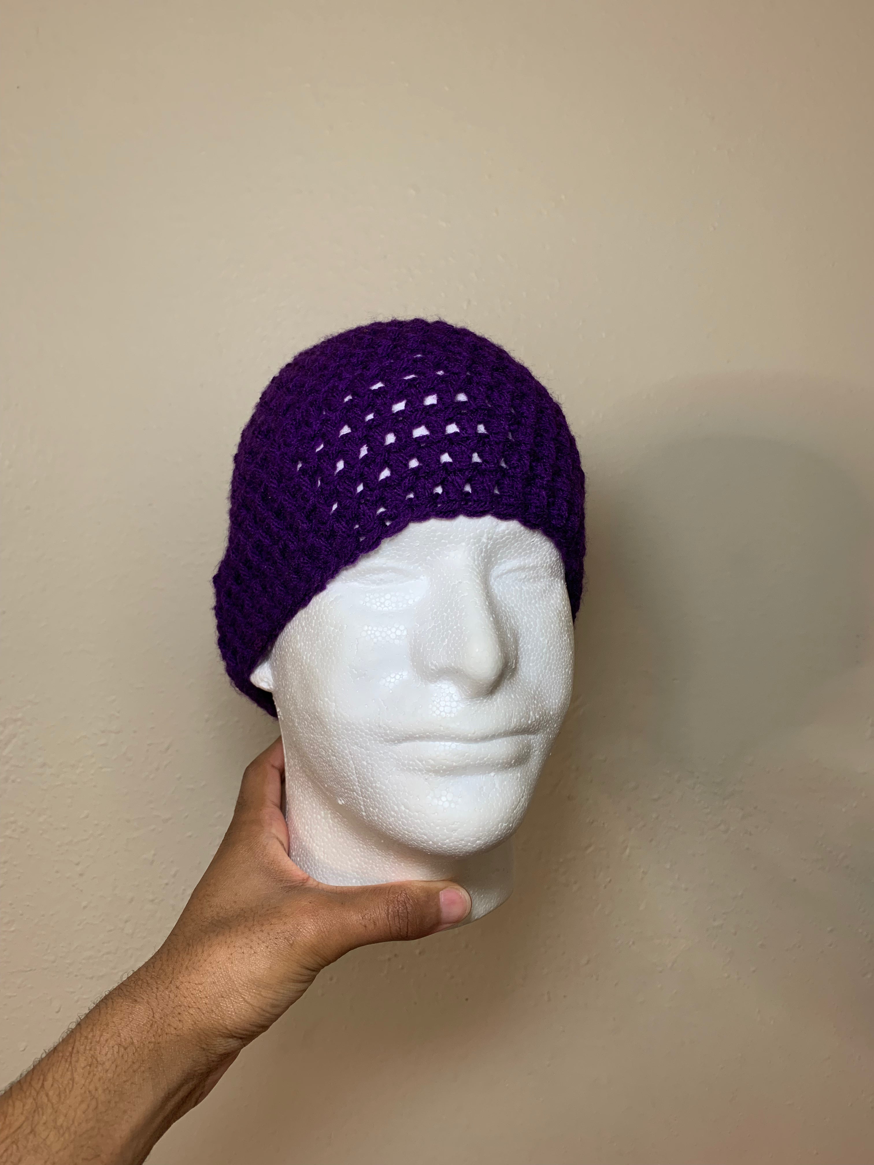 Purple Skull Cap