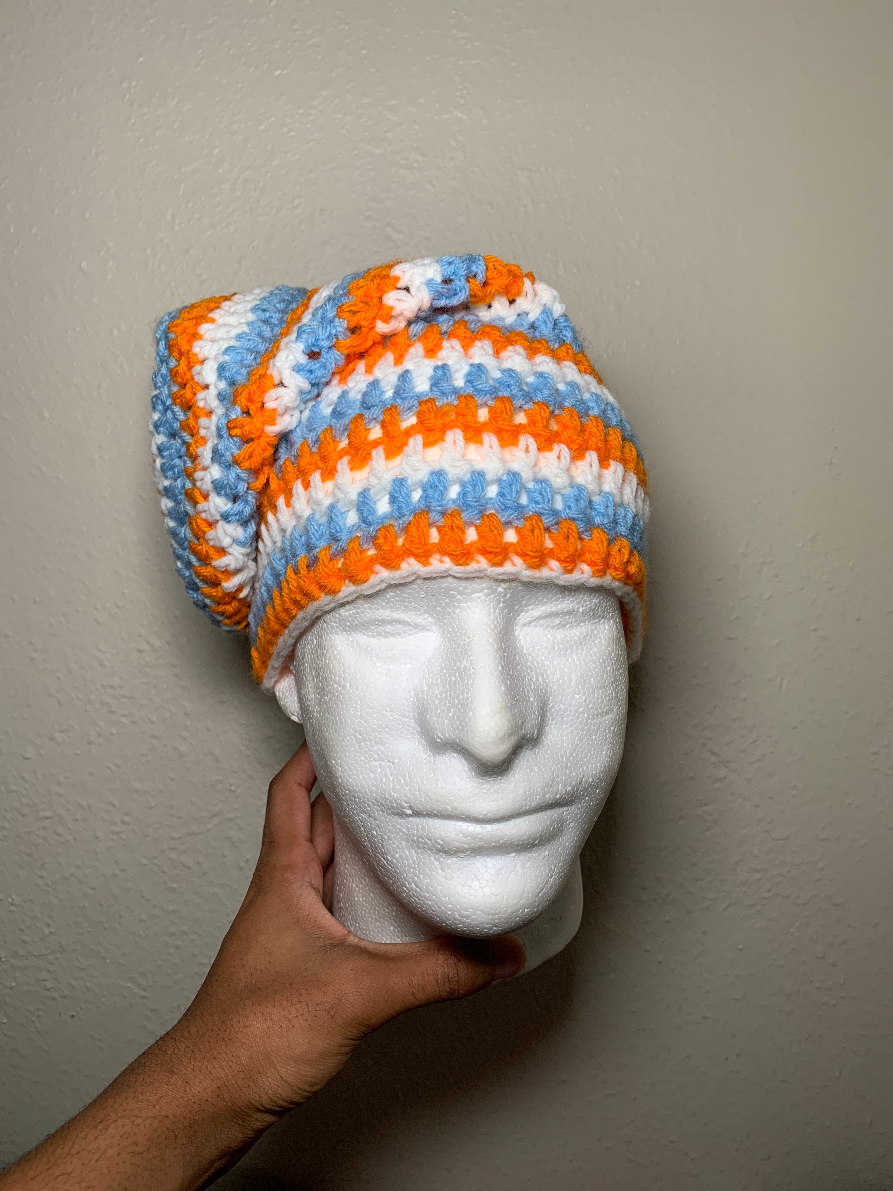 Striped Slouchy Beanie