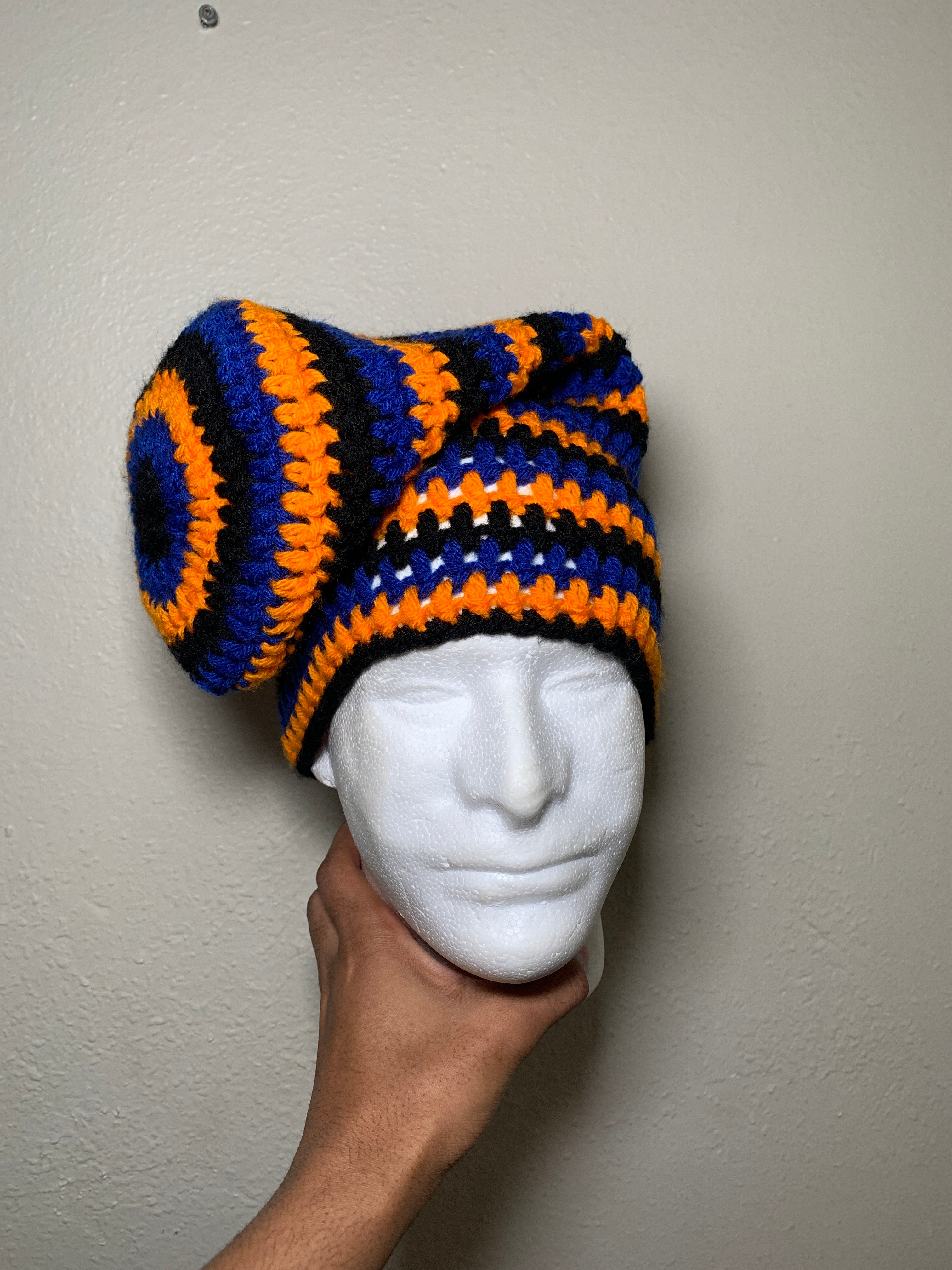 Striped Slouchy Beanie
